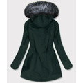 Zeleno-šedá voděodolná dámská bunda parka (m-923) (3124751) - 5