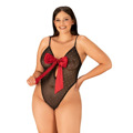 Elegantní body Tienesy teddy 2XL/3XL - Obsessive (3113803) - 1
