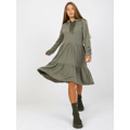Šaty D10027C30287A3 khaki (3527527) - 10