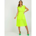 Šaty DHJ SK 1155.85 fluo žlutá (3394673) - 5