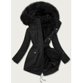 Černá teplá dámská zimní bunda (w629big) (3505704) - 1