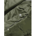Dámská bunda parka v army barvě s kožešinou (5m762-136) (3527751) - 3