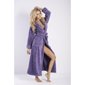Dámský župan Eliza long violet - DKAREN (3544661) - 1