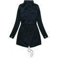 Tmavě modro-šedá oboustranná dámská zimní bunda s kapucí (w214big) (2946853) - 4