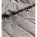Béžová asymetrická dámská oversize bunda (1535) (3159142) - 3