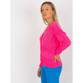 Dámský svetr LC SW 8022  fluo růžový (3519116) - 2