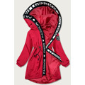 Asymetrická červená dámská bunda parka (B8001-4) (3244013) - 1
