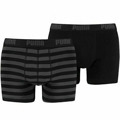Pánské boxerky Stripe 1515 2Pack 591015001 200 Black/grey - Puma (3068381) - 1