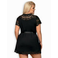 Elegantní župan 810 - PEI black XXL -  Obsessive (1606109) - 2