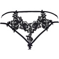 Smyslná tanga V-8848 béžová/černá - Axami (3546255) - 4