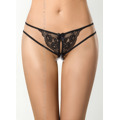 Tanga Peanut tarte V-7848 černá/béžová - Axami (3546297) - 1