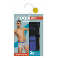 Pánské boxerky Start Hipster C2P box - UNKNOWN - modročerné V005 - SLOGGI (3262624) - 3