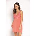 Dámská košilka Viviane Apricot chemise (s vycpanými košíčky) - Babella (3490192) - 1