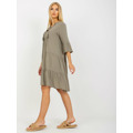 Šaty D73761M30214A5EN khaki barva (3401957) - 3
