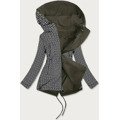 Oboustranná dámská bunda v khaki barvě (br9762) (2946926) - 6