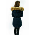 Tmavě modrá teplá dámská zimní bunda parka (w165) (2964006) - 5