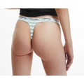 Dámská tanga D1617E 5XD bílá/zelená - Calvin Klein (3612173) - 2