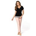 Pyžamo Iris Black and Powder Pink - Babella (3490204) - 3