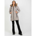 Dámský kabát NM KR P22 6678 1.18P tmavě lila (3567850) - 3