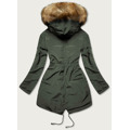 Army-šedá oboustranná dámská zimní bunda (m-21508) (3006687) - 3