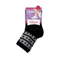 Dámské ponožky s ozdobným lemem TRENDY COTTON SOCKS - BELLINDA - černá (2685762) - 2