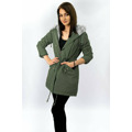 Dámská bunda parka v khaki barvě pro přechodné období (w806) (2942916) - 5