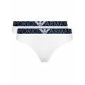 Dámské kalhotky 163334 1P227 04710 bílá - 2 pack - Emporio Armani (2673460) - 1