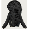 Černá dámská bunda typu "bomber" (B8098-1) (3490858) - 1