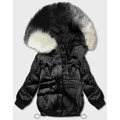 Černá krátká oversize bunda (H-1109-01) (3588062) - 1