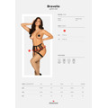 Romantický podvazkový pás Bravelle garter belt - Obsessive (2708271) - 3