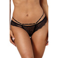 Jemná krajková tanga V-10098 černá - Axami (3546171) - 1