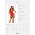 Elegantní korzet Diyosa corset red - Obsessive (3206356) - 3