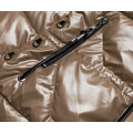 Světle hnědá dámská metalická bunda (B8008-46) (3244064) - 2