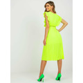 Šaty DHJ SK 1155.85 fluo žlutá (3394673) - 2