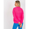 Dámský svetr LC SW 8022  fluo růžový (3519116) - 3