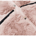 Lososová dámská vesta s kožíškem (BR9593-12) (2938878) - 2