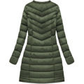 Prošívaná dámská zimní bunda v khaki barvě s kapucí (w750-1) (2940876) - 4