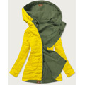 Khaki-žlutá oboustranná dámská bunda (CAN-620BIG) (3294254) - 4