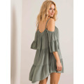 Dámské šaty-TW-SK-BI-80840.20 khaki (3336042) - 1