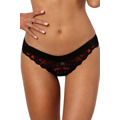 Tanga V-10048 černá/červená - Axami (3546178) - 1