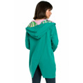B091 Mikina na zip Oversized - černá (3213752) - 4