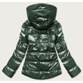 Zelená dámská metalická bunda  (B8008-10) (3244065) - 3