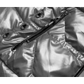 Šedá dámská metalická bunda (B8008-70) (3244062) - 2