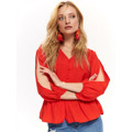 Top Secret Košile dámská červená s volánkem (1151618) - 2
